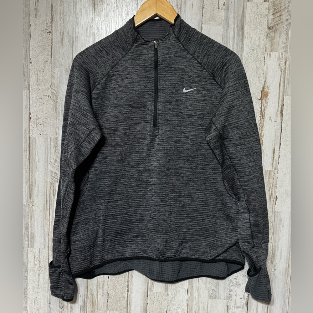 Nike Women's Dark Gray Quarter-Zip Pullover